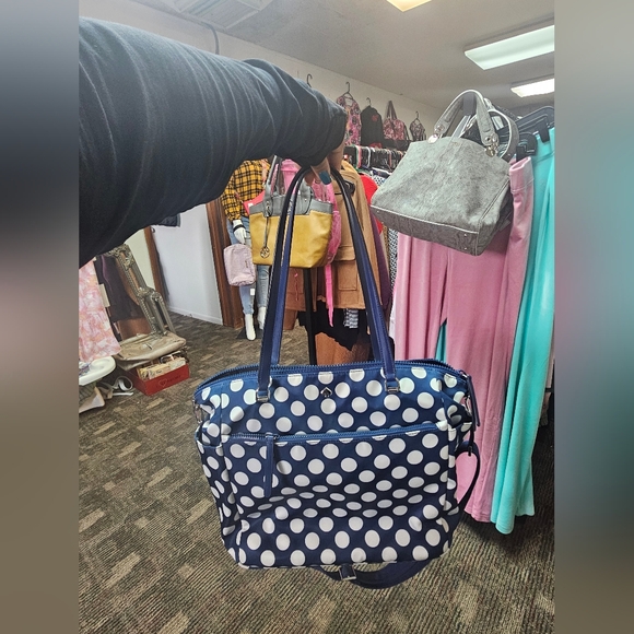 KATE SPADE JAE SEASIDE DOT BABY DIAPER NYLON BAG WKR00301 BLUE - Picture 9 of 9